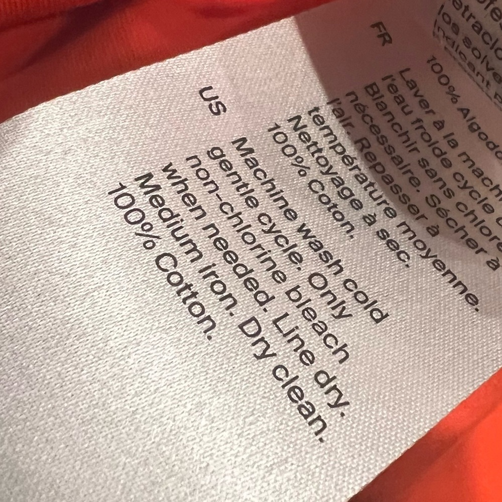 COS Cotton Basic Tank Orange Size XS NWT - Picture 3 of 3